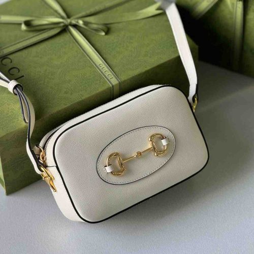 Gucci Horsebit 1955 Small Bag White