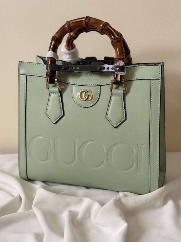 Gucci Diana Small Tote Pale Green