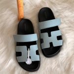 Hermes Baby Blue Chypre Sandals