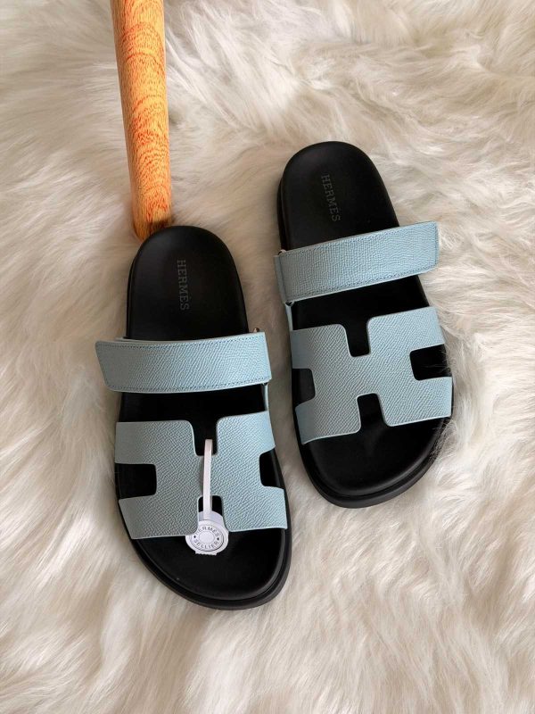 Hermes Baby Blue Chypre Sandals