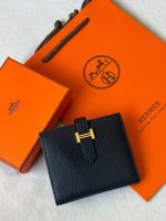 Hermes Bearn Compact Bifold Wallet In Black Epsom Leather