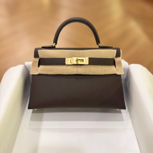 Hermes Mini Kelly 20 Ecorce Epsom Leather GHW