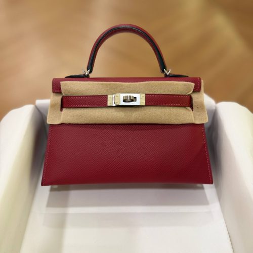 Hermes Mini Kelly 20 Rouge H