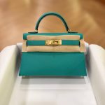 Hermes Mini Kelly 20 Vert Jade