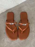 Hermes Miss Sandal Brown Calfskin Leather With Mini Kelly Buckle