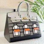 Hermes Faubourg Rainy Days Birkin Sellier 20 Gris Misty Madame Calfskin Gris Ciment Matte Alligator Bag