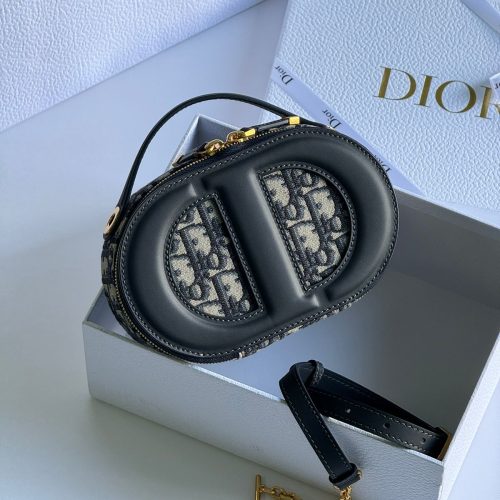 Christian Dior Oblique CD Signature Oval Crossbody Camera Bag