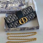 Dior 30 Montaigne East-West Blue Oblique Bag