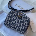 Dior 30 Montaigne Box Bag Blue Oblique