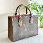 Louis Vuitton Onthego PM Brown Giant Mmonogram Reverse Canvas Tote Bag
