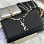 Ysl Kete Tassel Bag Black Grained