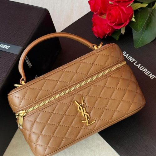 YSL Gaby Mini Vanity Bag Brown