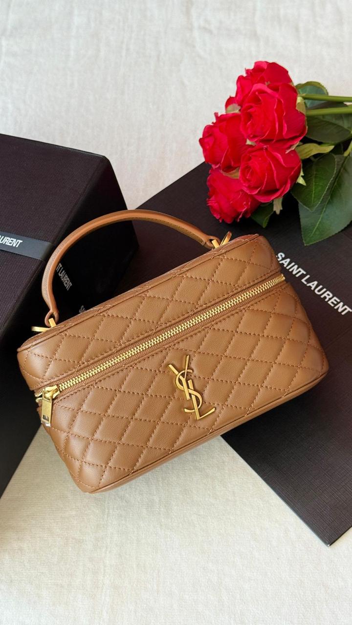YSL Gaby Mini Vanity Bag Brown YSL Gaby Mini Vanity Bag Brown