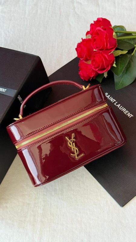 YSL Gaby Mini Vanity Bag Red Patent