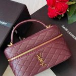 YSL Gaby Mini Vanity Bag Rouge Cabernet