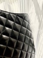 Saint Laurent Lambskin Quilted Maxi Icare Shopping Tote In Black - Image 4