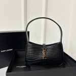 YSL Bag Le 5 A 7 Black Croc Leather