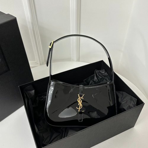 YSL Bag Le 5 A 7 Black Shiny Patent