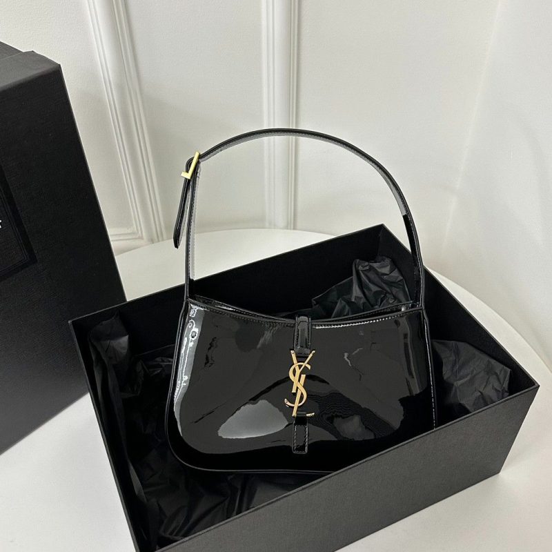 YSL Bag Le 5 A 7 Black Shiny Patent