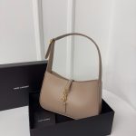 Saint Laurent Le 5 A 7 Rosy Sand Shoulder Bag In Smooth Leather (3)