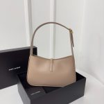 Saint Laurent Le 5 A 7 Rosy Sand Shoulder Bag In Smooth Leather (3)