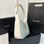 Saint Laurent Le 5 A 7 White Shoulder Bag In Smooth Leather - Image 3