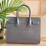 YSL Sac De Jour Nano Grey Crocodile