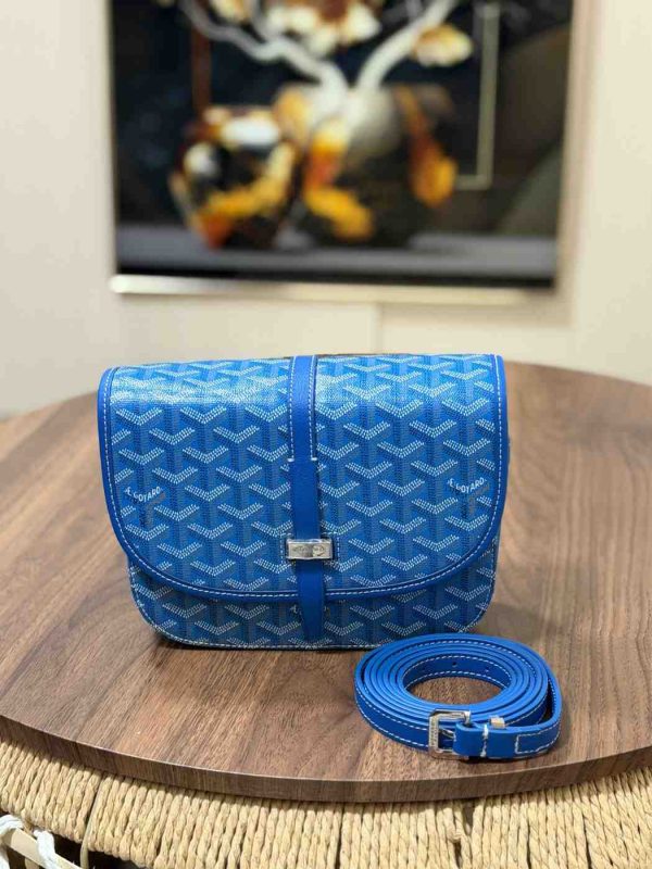 Goyard Belvedere PM Messenger Bag Blue