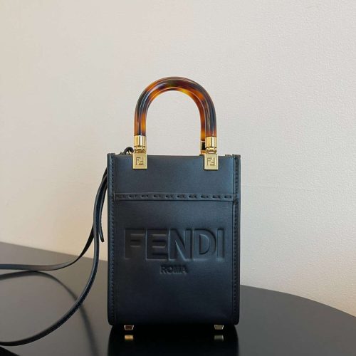 Fendi Sunshine Mini Tote Black