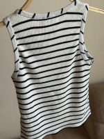 Celine Triomphe Striped Ribbed Tank Top In Black and White - Image 3