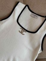Chanel Tank Top CC Crystal Logo - Image 4