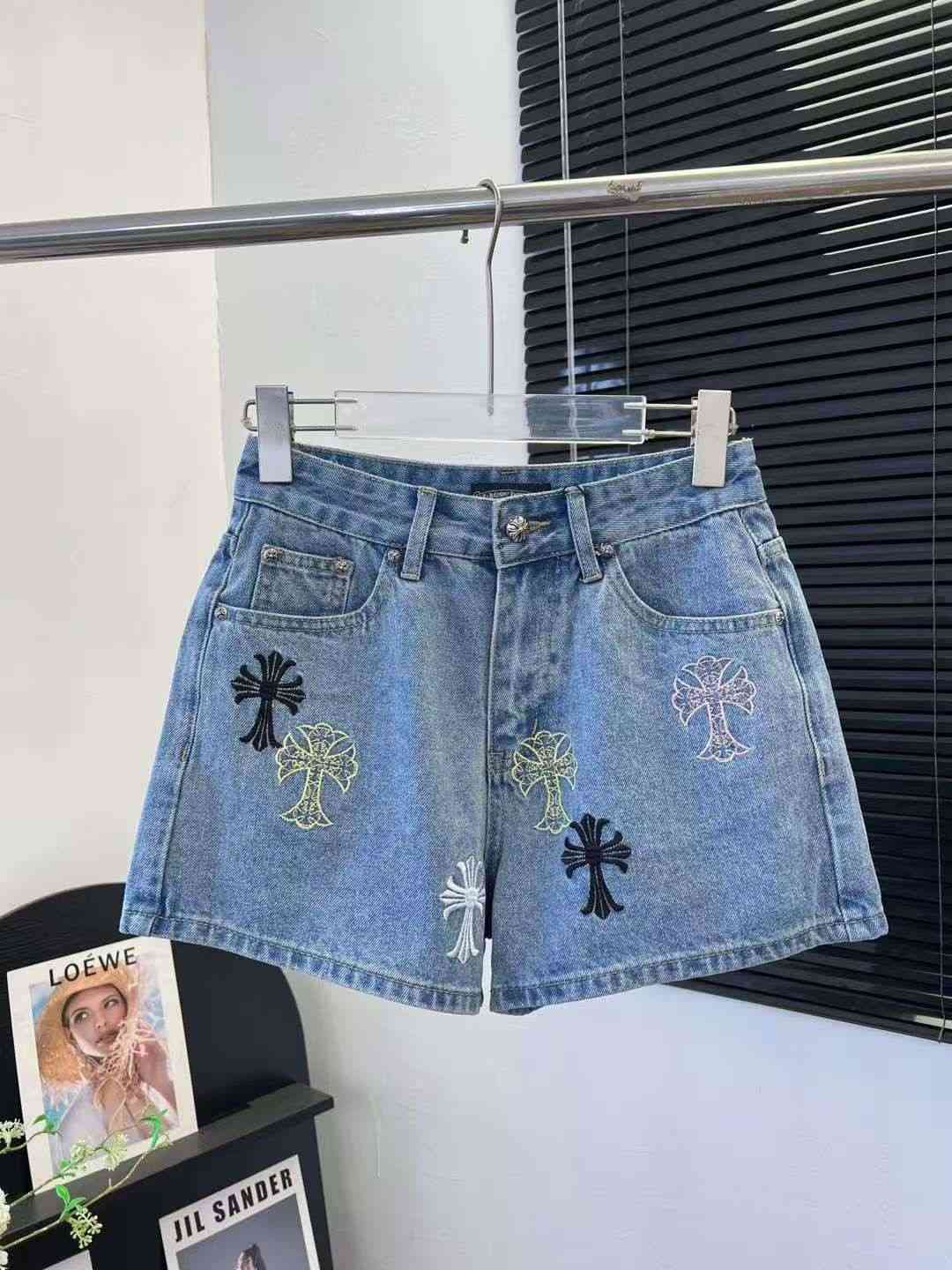 Chrome Hearts Patch Denim Shorts (1) Chrome Hearts Patch Denim Shorts