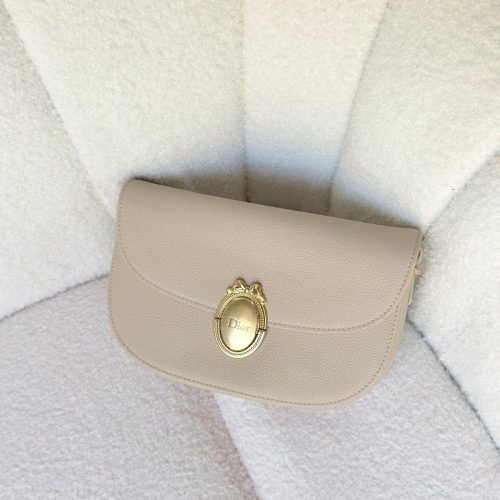 Dior Medium Trench Medaillon Flap Bag Grained Calfskin (2)