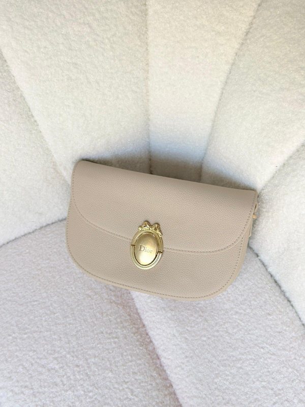 Dior Medium Trench Medaillon Flap Bag Grained Calfskin (2)