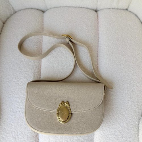 Dior Medium Trench Medaillon Flap Bag Grained Calfskin