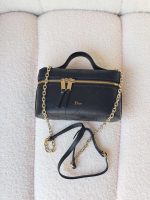 Dior Trianon Soft Vanity Mini Bag Black Flat Macrocannage Lambskin