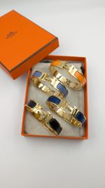 Hermes Clic H Bracelets H Toggle Clasp golden colour