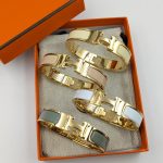Hermes Clic H Bracelets H Toggle Clasp golden colour