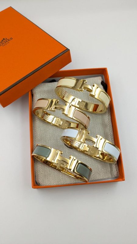 Hermes Clic H Bracelets H Toggle Clasp golden colour