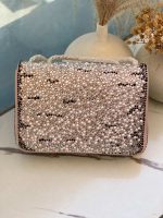 Chanel Blush black Pink Crystal & Pearl Flap Bag
