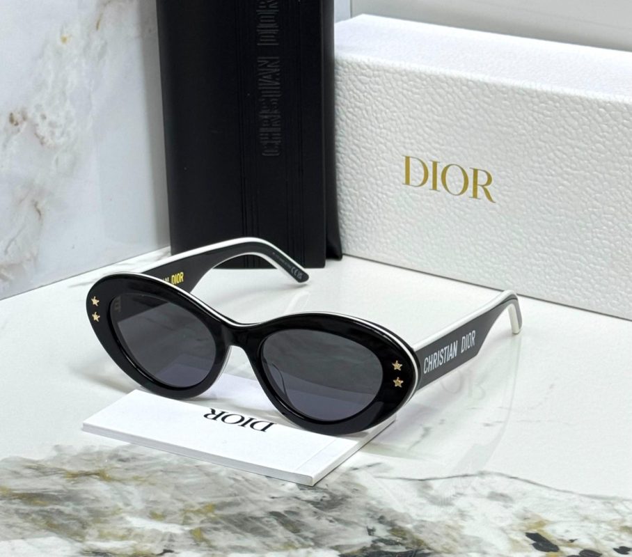 Dior Black Diorpacific B1U Cat Eye Acetate Sunglasses