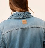 Dior Dioriviera Light Wash Denim Jacket With Floral Embroidered Collar