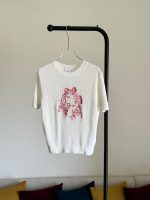 Dior Dioriviera Oversized White Cotton T-Shirt – Pink Toile de Jouy Floral
