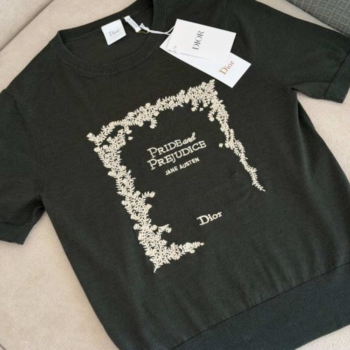 Dior Pride and Prejudice Oversized T-Shirt Green Cotton Jersey (6)
