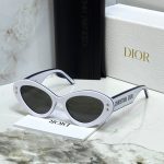 Dior White Diorpacific B1U Cat Eye Acetate Sunglasses