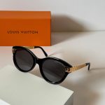 Louis Vuitton Petit Soupcon Black Cat Eye Acetate Sunglasses