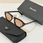 Prada Iconic Metal Plaque Chamomile Yellow Sunglasses