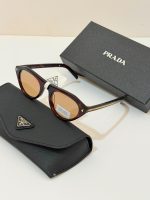 Prada Iconic Metal Plaque Chamomile Yellow Sunglasses