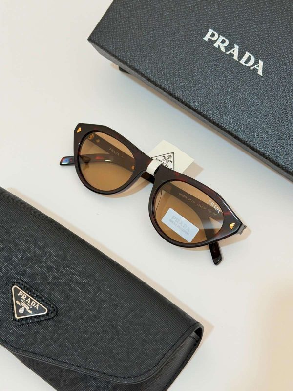 Prada Iconic Metal Plaque Chamomile Yellow Sunglasses