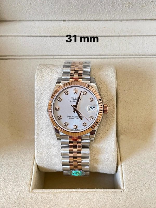 Rolex Datejust 31MM Mother of Pearl Diamond Dial Rose Gold & Stainless Steel Jubilee Bracelet